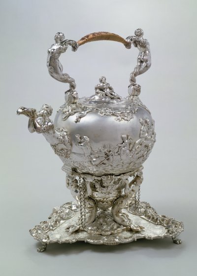 Tea Kettle and Stand by Charles Kandler